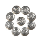 9 vintage Southwestern sterling button covers with lizards - Estate Fresh Austin