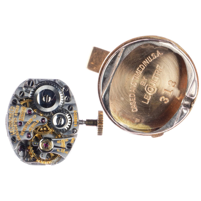 c1960's 14K Gold Jaeger LeCoultre Watch Cufflink - Estate Fresh Austin