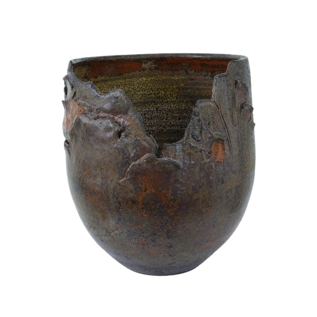 Abstract Raku Planter Vase - Estate Fresh Austin