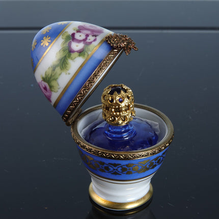 Limoges Trinket Box Perfume bottle Holder