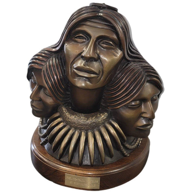 Adam Fortunate Eagle Bronze Sculpture "Prelude to the Trail of Tears" - Estate Fresh Austin