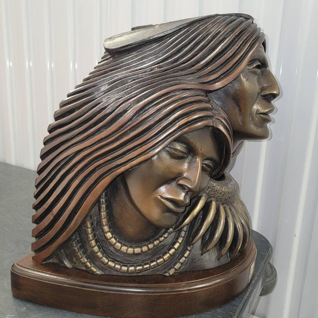 Adam Fortunate Eagle Bronze Sculpture "Prelude to the Trail of Tears" - Estate Fresh Austin