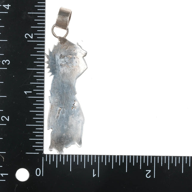 Adrian Sanchez Hopi warrior Kachina pendant - Estate Fresh Austin