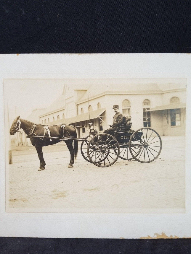 A.F.D. Austin Texas Fire Department Chief Original Photograph 6.875 x 5 1/8" Ca - Estate Fresh Austin