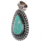Allison Lee - Navajo Sterling and turquoise pendant - Estate Fresh Austin