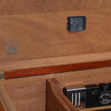 Amazing Marquetry Cigar Humidor Diamond Crown - Estate Fresh Austin