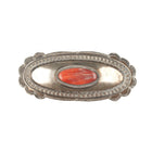 Andy Cadman Navajo sterling and spiny oyster barette - Estate Fresh Austin