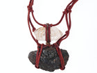 Anothai Hansen (Thailand/ New York) Artisan Quartz/Rainbow stone necklace - Estate Fresh Austin