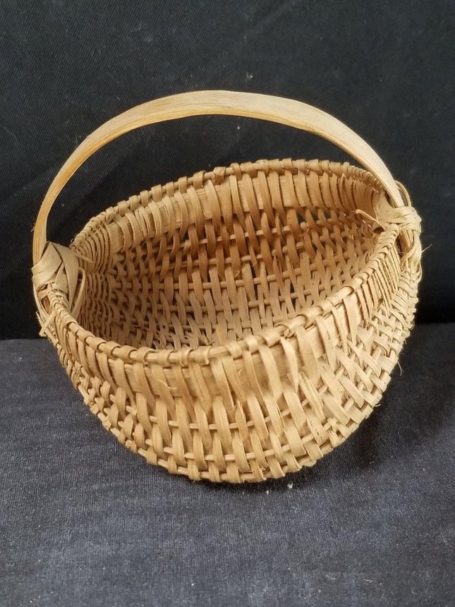 Antique 19th century Miniature Buttocks Basket 3" x 3.25" - Estate Fresh Austin