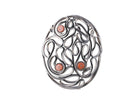 Antique Art Nouveau Sterling and Coral pendant/brooch pin - Estate Fresh Austin
