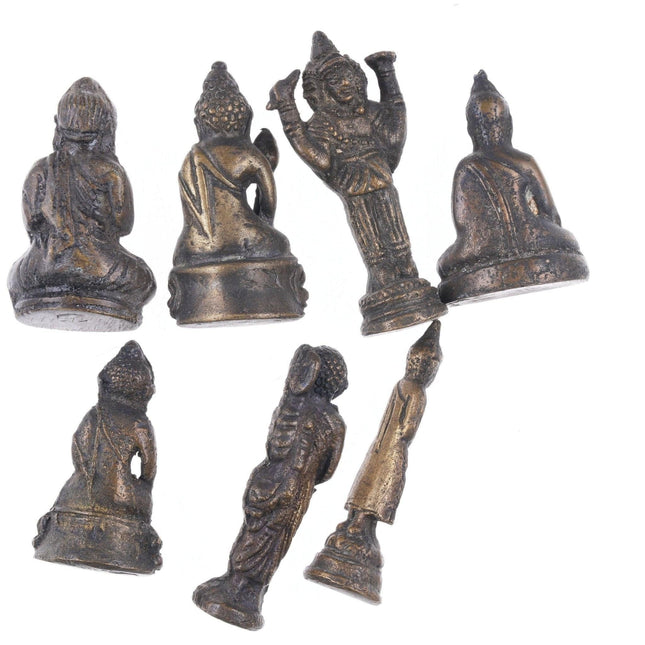 Antique Bronze Buddha Opium weight set - Estate Fresh Austin