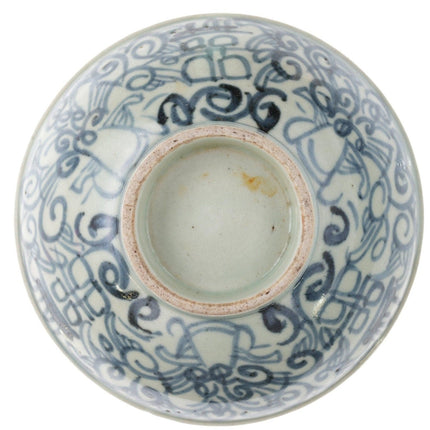 Antique Chinese blue underglaze bowl - Estate Fresh Austin