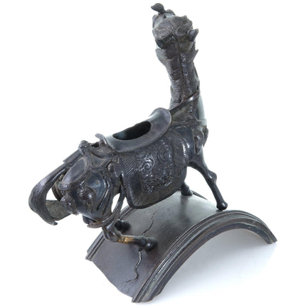 Antique Chinese Bronze Horse Censer Ornament - Estate Fresh Austin