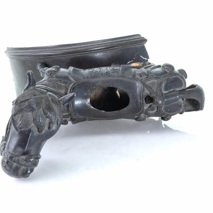 Antique Chinese Bronze Horse Censer Ornament - Estate Fresh Austin