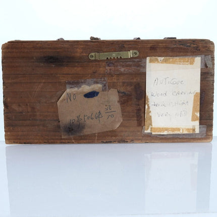 Antique Chinese Carved Wood Panel with gild decoration - Estate Fresh Austin