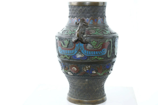 Antique Chinese Champleve vase - Estate Fresh Austin
