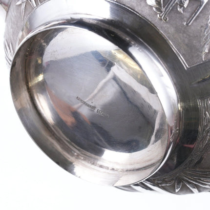 Antique chinese export silver teapot with amazing repousse work - Estate Fresh Austin