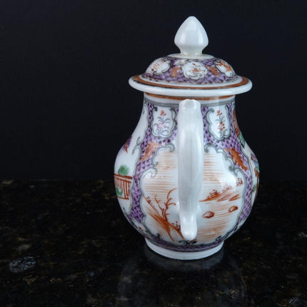 Antique Chinese Famille Rose Mandarin Famille rose Miniature teapot - Estate Fresh Austin