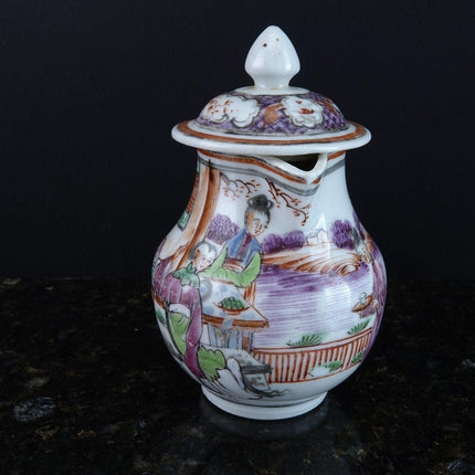 Antique Chinese Famille Rose Mandarin Famille rose Miniature teapot - Estate Fresh Austin