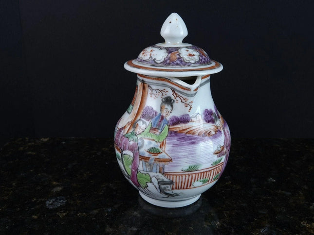 Antique Chinese Famille Rose Mandarin Famille rose Miniature teapot - Estate Fresh Austin