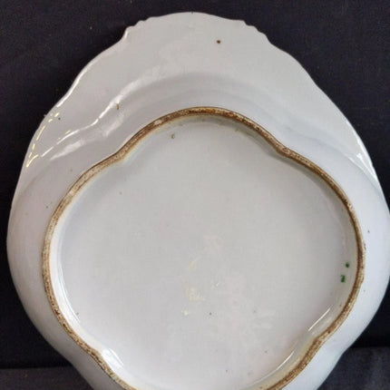 Antique Chinese Famille Rose Medallion Shrimp Dish Bowl - Estate Fresh Austin