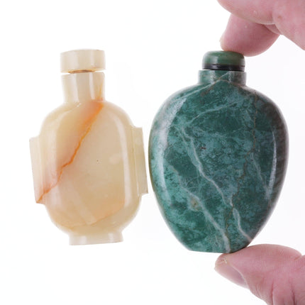 Antique Chinese Nephrite/Agate snuff bottles - Estate Fresh Austin