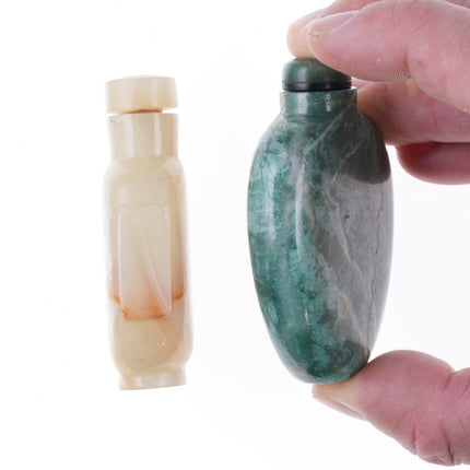 Antique Chinese Nephrite/Agate snuff bottles - Estate Fresh Austin