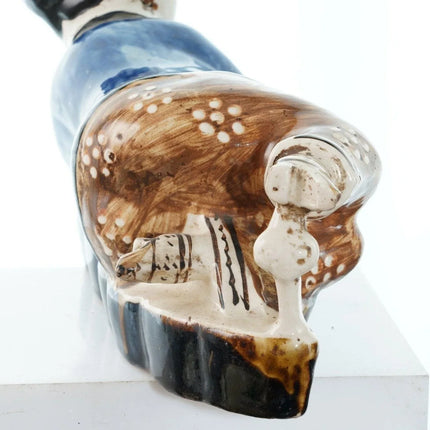 Antique Chinese Porcelain Figural Pillow Qing Dynasty - Estate Fresh Austin