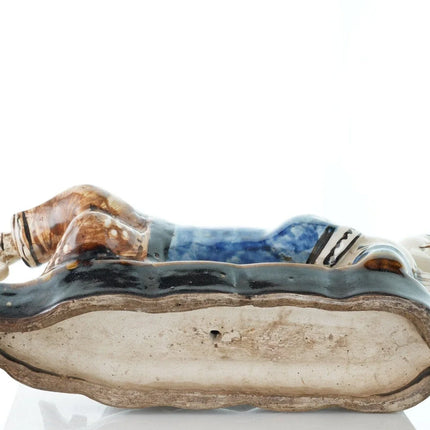 Antique Chinese Porcelain Figural Pillow Qing Dynasty - Estate Fresh Austin