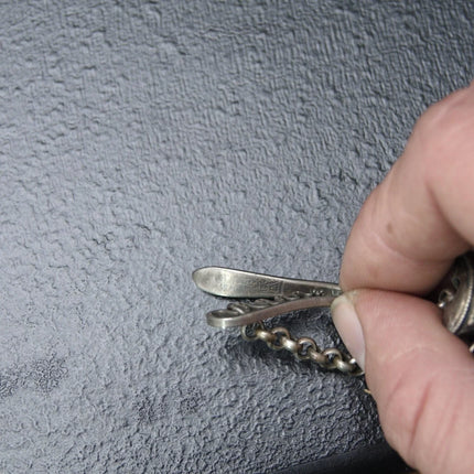 Antique Chinese Qing Dynasty Silver Chatelaine Scent Bottle/ Needle case - Estate Fresh Austin