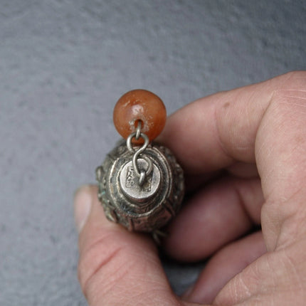 Antique Chinese Qing Dynasty Silver Chatelaine Scent Bottle/ Needle case - Estate Fresh Austin