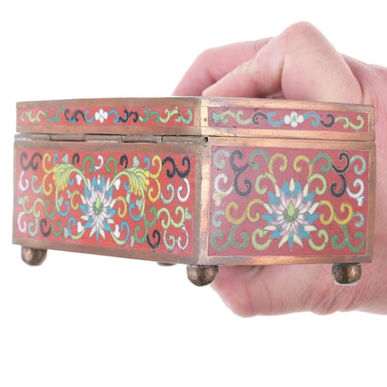 Antique Chinese Republic Period Cloisonne Box - Estate Fresh Austin