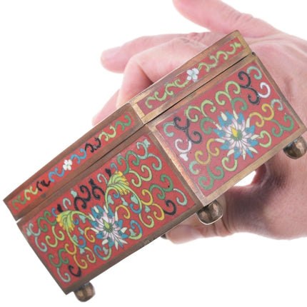 Antique Chinese Republic Period Cloisonne Box - Estate Fresh Austin