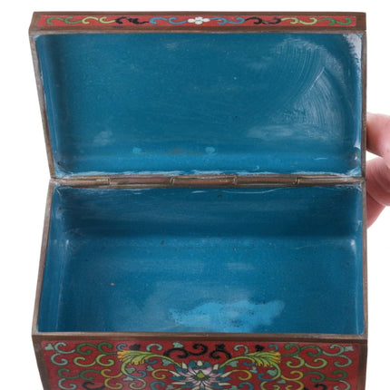 Antique Chinese Republic Period Cloisonne Box - Estate Fresh Austin