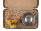Antique Chinese Republic Period Silver lined porcelain Master salt dips in box - Estate Fresh Austin