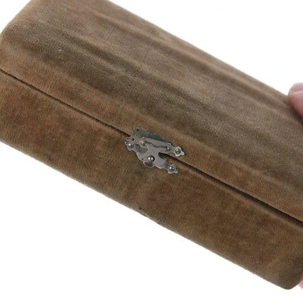 Antique Chinese Republic Period Silver lined porcelain Master salt dips in box - Estate Fresh Austin