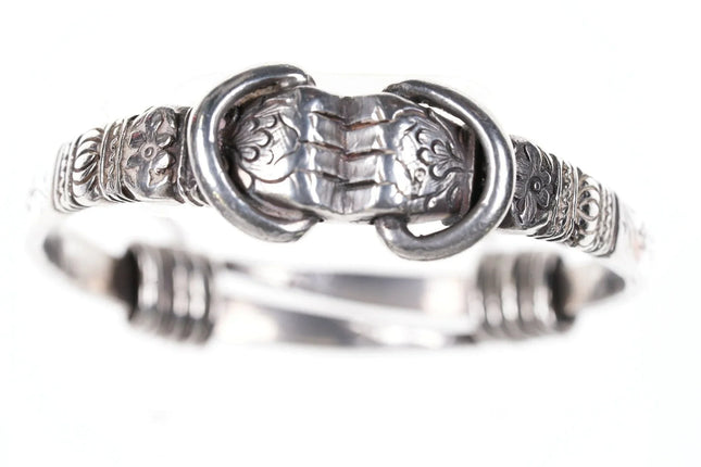 Antique Chinese Silver Adjustable bangle - Estate Fresh Austin
