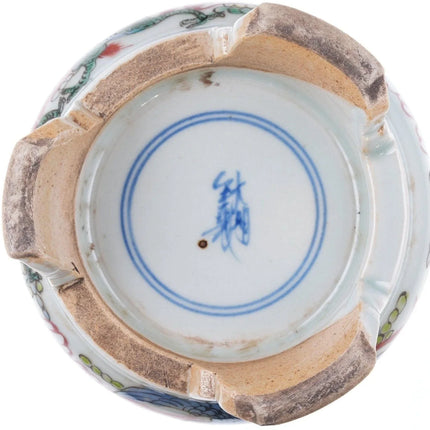 Antique Chinese Wucai Famille rose ink stand - Estate Fresh Austin