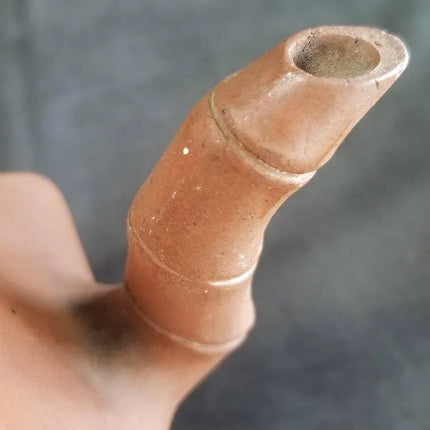 Antique Chinese Yixing Zisha Teapot Hand Built Bamboo spout Decoration - Estate Fresh Austin