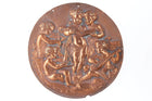 Antique copper relief plaque with cherubs - Estate Fresh Austin