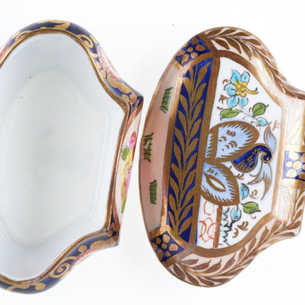 Antique Crown Staffordshire Imari style Trinket Box - Estate Fresh Austin