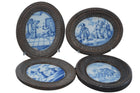Antique Delft Tiles in wood frames - Estate Fresh Austin