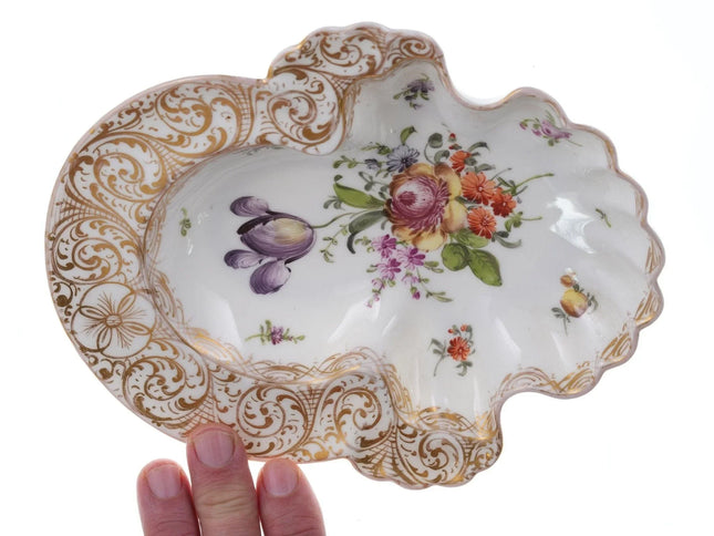Antique Dresden Hand painted bowl - Estate Fresh Austin