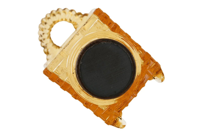 Antique EAPG Amber Bryce wall basket Toothpick holder - Estate Fresh Austin