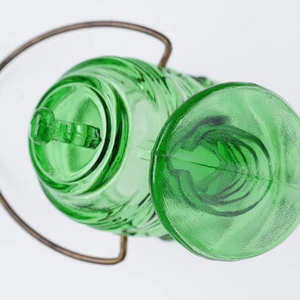 Antique EAPG Green Coal Scuttle toothpick holder - Estate Fresh Austin