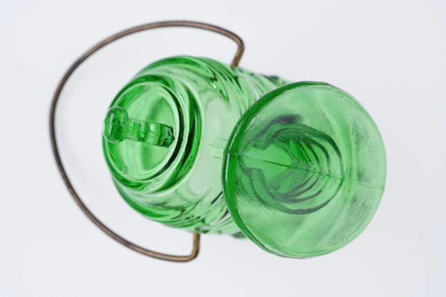 Antique EAPG Green Coal Scuttle toothpick holder - Estate Fresh Austin