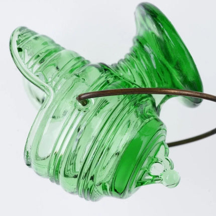 Antique EAPG Green Coal Scuttle toothpick holder - Estate Fresh Austin