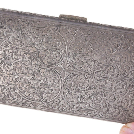 Antique Engraved 800 Silver case - Estate Fresh Austin