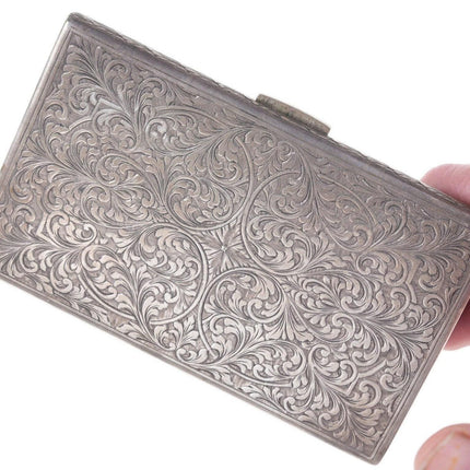 Antique Engraved 800 Silver case - Estate Fresh Austin