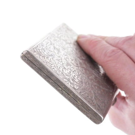 Antique Engraved 800 Silver case - Estate Fresh Austin